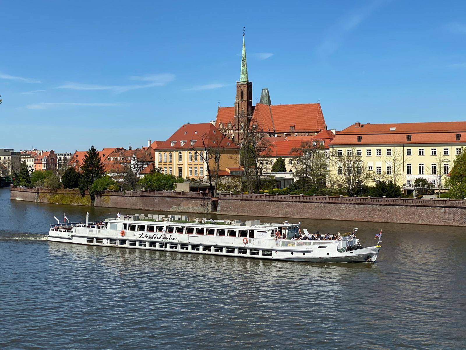 River cruise ship on a European river